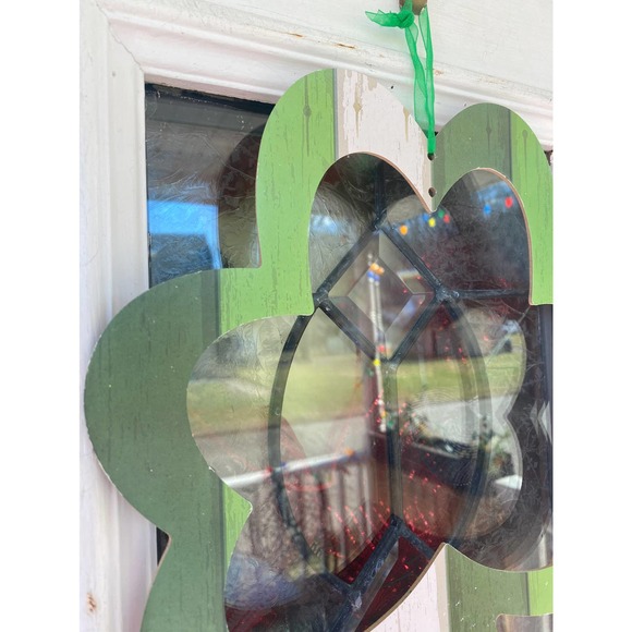 Set of 2 Saint Patrick’s Day Green & Farmhouse Shamrock Sign Wall Door Hanger - Picture 9 of 10